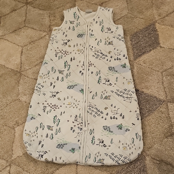 Wearable Blanket In Organic Cotton Critter Playtime Print - Picture 1 of 1